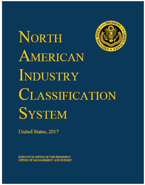 image displaying the 2017 NAICS Manual